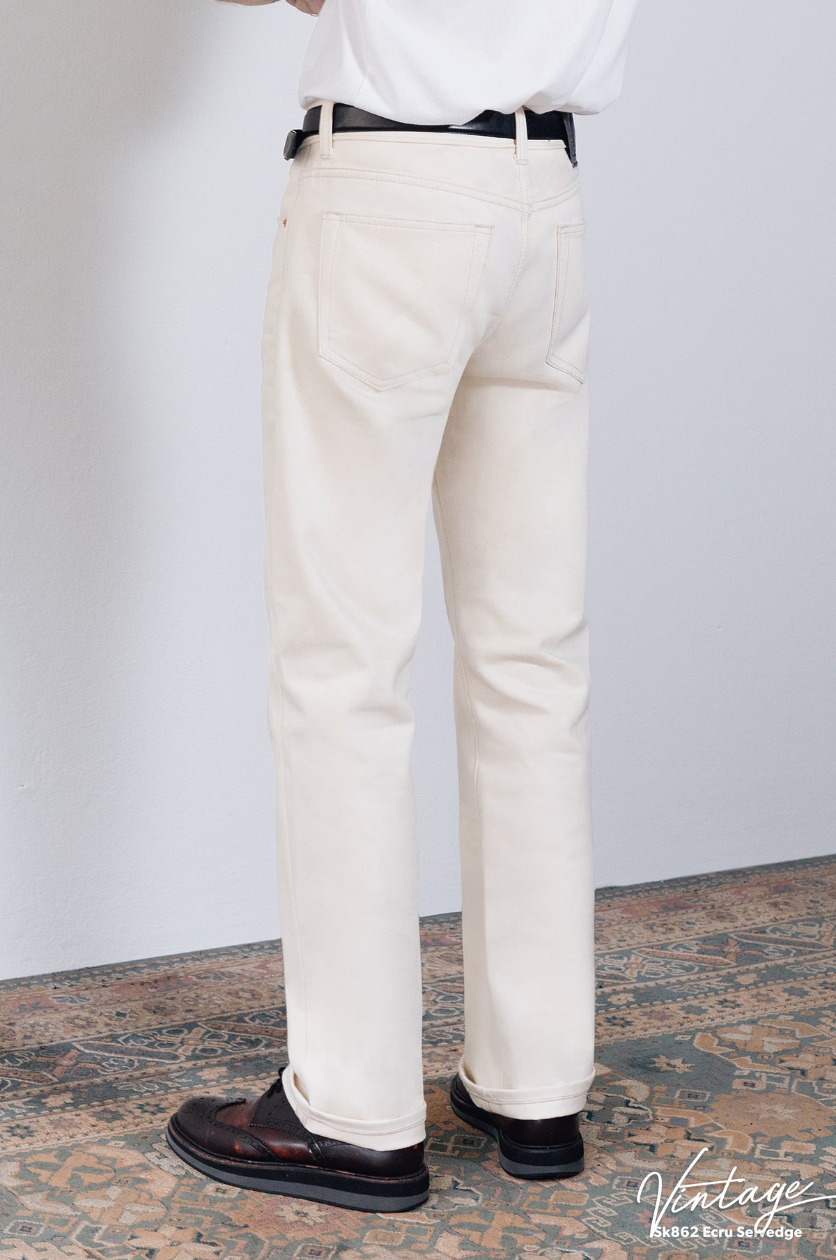 SK862 Ecru Selvedge 14oz.