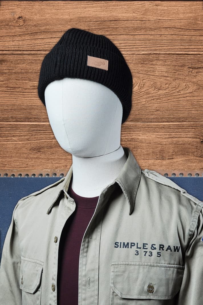 CA301 Navy Watch Cap (BLACK)